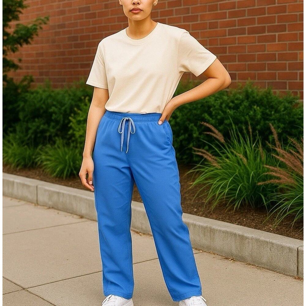 FIGS Kade Cargo Scrub Pant Womens XXL Blue Nurse Uniform Stretch T21004‎ 1356